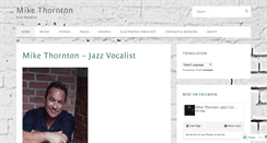 Desktop Screenshot of mikethorntonjazz.com