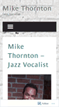 Mobile Screenshot of mikethorntonjazz.com